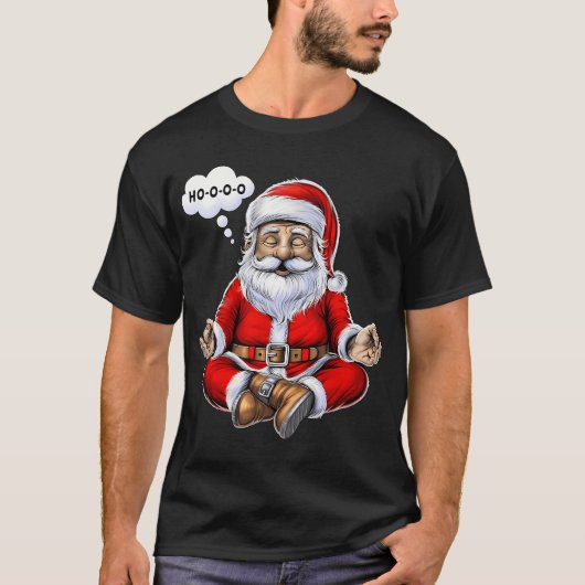 Weihnachtsmeditation mit Santa T-Shirt (Vorderseite)