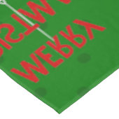 Weihnachtsmeerkat santa lustige Mongoie Tischdecke (Schrägansicht)