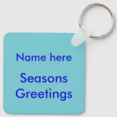 Weihnachtsmeerkreaturen Schlüsselanhänger (Rückseite)