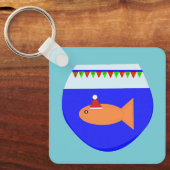 Weihnachtsmeerkreaturen Schlüsselanhänger (Vorderseite)