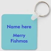 Weihnachtsmeerkreaturen Schlüsselanhänger (Rückseite)