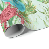 Weihnachtsmeerlandschaft mit Island Life Ornament Geschenkpapier (Rolleneckpunkt)