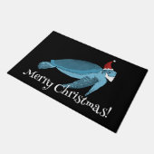 Weihnachtsmeerschildkröte Fußmatte (Schrägansicht)