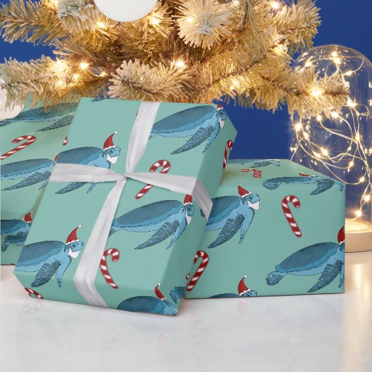 Weihnachtsmeerschildkröte Geschenkpapier (Feiertage)