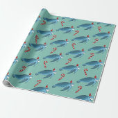 Weihnachtsmeerschildkröte Geschenkpapier (Ungerollt)