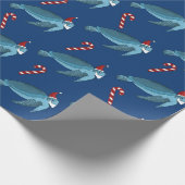 Weihnachtsmeerschildkröte Geschenkpapier (Ecke)