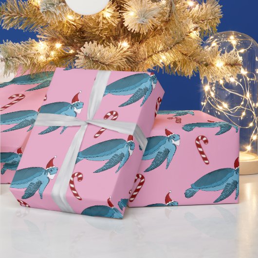 Weihnachtsmeerschildkröte Geschenkpapier (Feiertage)
