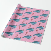 Weihnachtsmeerschildkröte Geschenkpapier (Ungerollt)