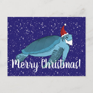 Weihnachtsmeerschildkröte Postkarte