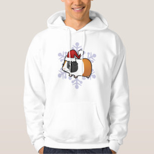 Weihnachtsmeerschweinchen (glattes Haar) Hoodie