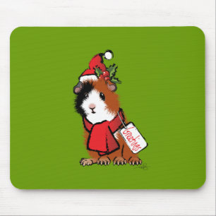 Weihnachtsmeerschweinchen-Gruß Mousepad