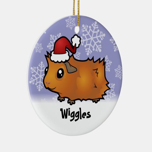 Weihnachtsmeerschweinchen (schäbig) (addieren Sie Keramik Ornament (Rechts)