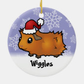 Weihnachtsmeerschweinchen (schäbig) (addieren Sie Keramik Ornament (Hinten)