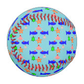 Weihnachtsmeerwesen Baseball (Vorderseite Links)