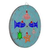 Weihnachtsmeerwesen Dartscheibe (Vorderseite Links)