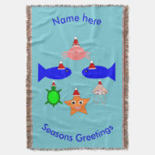 Weihnachtsmeerwesen Decke (Vorderseite Vertikal)