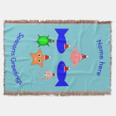 Weihnachtsmeerwesen Decke (Vorderseite)