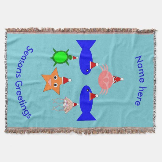 Weihnachtsmeerwesen Decke (Vorderseite)