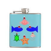 Weihnachtsmeerwesen Flachmann (Vorderseite)