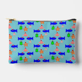 Weihnachtsmeerwesen Gemustert Zubehörtasche (Vorderseite)