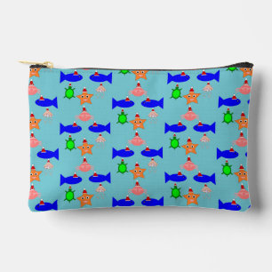 Weihnachtsmeerwesen Gemustert Zubehörtasche