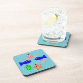 Weihnachtsmeerwesen Getränkeuntersetzer (Rechte Seite)