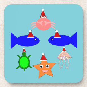 Weihnachtsmeerwesen Getränkeuntersetzer