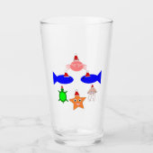Weihnachtsmeerwesen Glas (Vorderseite)