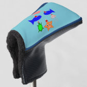 Weihnachtsmeerwesen Golf Headcover (3/4 Vorderseite)
