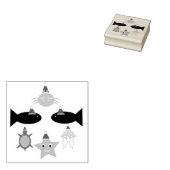 Weihnachtsmeerwesen Gummistempel (Stempel)