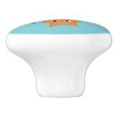 Weihnachtsmeerwesen Keramikknauf (Seitenansicht)