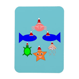 Weihnachtsmeerwesen Magnet