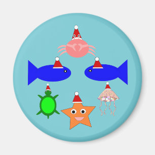 Weihnachtsmeerwesen Magnet