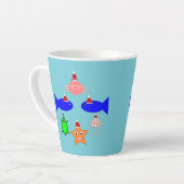 Weihnachtsmeerwesen Milchtasse (Linke Ecke)