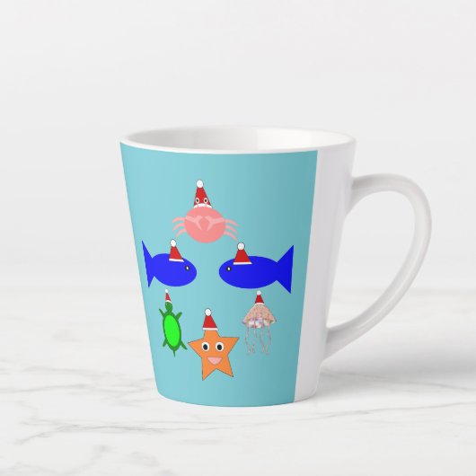 Weihnachtsmeerwesen Milchtasse (Rechts)