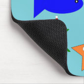 Weihnachtsmeerwesen Mousepad (Ecke)