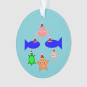 Weihnachtsmeerwesen Ornament (Vorderseite)
