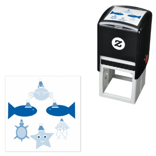 Weihnachtsmeerwesen Permastempel (Beispiel)