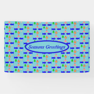 Weihnachtsmeerwesen Personalisiert Banner