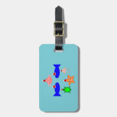 Weihnachtsmeerwesen Personalisiert Gepäckanhänger (Vorderseite vertikal)