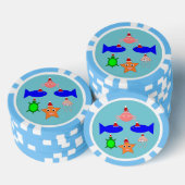Weihnachtsmeerwesen Pokerchips (Stapel)