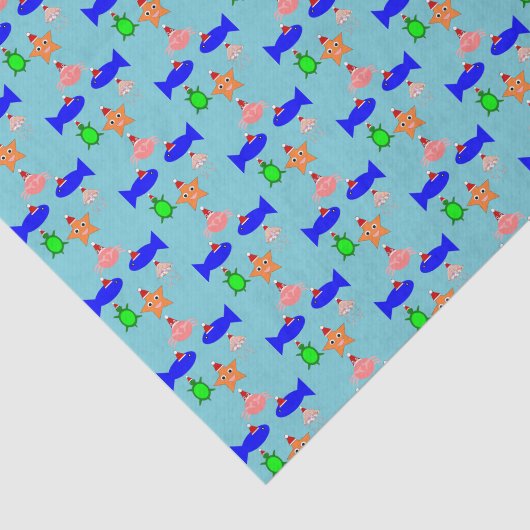 Weihnachtsmeerwesen Seidenpapier (Ausschnitt)