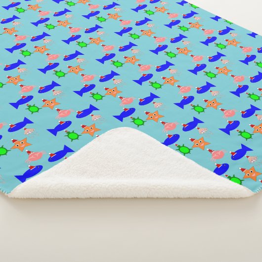 Weihnachtsmeerwesen Sherpadecke (3/4)