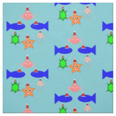 Weihnachtsmeerwesen Stoff (Muster)