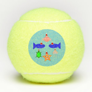 Weihnachtsmeerwesen Tennisbälle