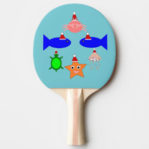 Weihnachtsmeerwesen Tischtennis Schläger