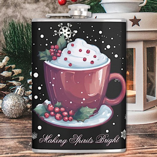 Weihnachtsmeisterschaft der heißen Schokolade Flachmann