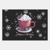 Weihnachtsmeisterschaft der heißen Schokolade Geschenkpapier Set (Vorderseite)