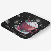 Weihnachtsmeisterschaft der heißen Schokolade Pappteller (Gewinkelt)