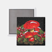 Weihnachtsmeisterzimmer, Stuhlhocker, Schnee, Holl Magnet (Vorderseite/Rückseite)